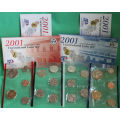 2001 Philadelphia and Denver US Mint Uncirculated 20 Coin BU Set