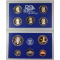 2003 S United States Mint 10 Coin Proof Set Original Box and COA