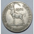 1952 Southern Rhodesia - Two Shillings