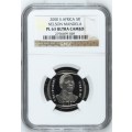 2000 Nelson Mandela `Smiley` PL63 Ultra Cameo R5 Coin