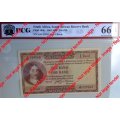 1962-1965 G Rissik 1 Rand PCG Graded GEM UNC 66 EPQ