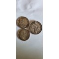 2X R1 COIN 1966 SILVER + 1X SA WAR MEDAL SILVER