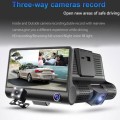TRIPLE CAMERA HD VEHICLE BLACKBOX DVR / DASHCAM WITH FRONT, PASSENGER AND REAR VIEW CAMERAS