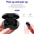 AIR Q-M1 5.0TWS TRUE BLUETOOTH WIRELESS EARPHONE / EARBUDS TWINS WIRELESS EARBUDS WITH CHARGING CASE