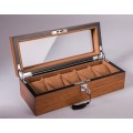 WATCH BOX  DISPLAY  CASE  STORAGE  ORGANISER 5 SLOT BLOCK DIVISION QUALITY SOLID WOOD