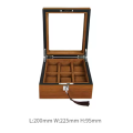 WATCH BOX  DISPLAY  CASE  STORAGE  ORGANISER 6 SLOT BLOCK DIVISION QUALITY SOLID WOOD