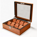 WATCH BOX  DISPLAY  CASE  STORAGE  ORGANISER 8 SLOT BLOCK DIVISION QUALITY SOLID WOOD