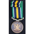 Chief of the SADF Commendation Medal fixed suspender small feint numbering EF