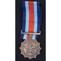 Chief of the SADF Commendation Medal fixed suspender small feint numbering EF