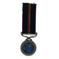 Miniature South African Defence Force Southern Cross Medal 1952 EF (ENAMELLING REPAIRED)