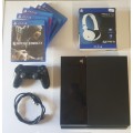 Pre-Owned Sony Playstation 4 500g Console + Games + Headset+Charging Station