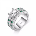 Extraordinary S925 Sterling 1 Piece High Quality Cubic Zirconia with Micro Inlay Size 7 Available