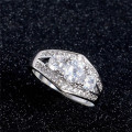 Stunning Stamped 925 Sterling Silver AAA White Clear 1ct Cubic Zirconia CZ Diamond Size 7 & 9 only
