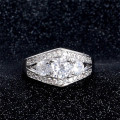 Stunning Stamped 925 Sterling Silver AAA White Clear 1ct Cubic Zirconia CZ Diamond Size 7 & 9 only