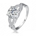 Amazing & Stunning 1.74ct Sim Diamond Ring with Zirconia Micro Inlay - Size 7 with Comp Gift Box