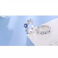Breathtaking! Extraordinary Design Simulated Diamond 2 Piece Engagement/Wedding Ring Size 7-8