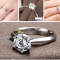 Stunning & Elegant!Solitaire 0.98 Carat Cr.Sim Diamond Ring Size 6-7-9-10 *PLEASE READ OUR LISTING