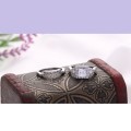 *R3299* Breathtaking! Wedding Engagement 2.68CT Sim.Diamond with Extraordinary Design-Size 7/O/55MM