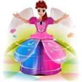 Frozen Anna Angel Girl - Dancing Rotating Doll with Music & Light Projection WITH FREE 3 X AA BATTER