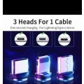 3 in 1 MAGNETIC CABEL WITH LOS/MICRO/TYPE C PINE - ALL IN ONE CABLE