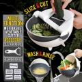 Multi-functional Vegetables Chopper/Wet Basket/ Cutter - 9 IN 1 USE