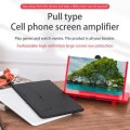 3D ENLARGED SCREEN MOBILE PHONE AMPLIFIER MAGNIFER HOLDER BLACK & RED & WHITE