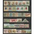 Mozambique good 2 page lot of 75 used stamps as scans