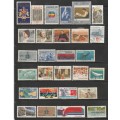 Canada good 2 page lot of over 60 used stamps previously hinged as scans b+c