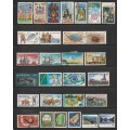New Zealand good 2 page lot of over 55 used stamps, Odd Fault as can be seen on scans