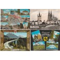 Postcards Germany X 4 used as scans B