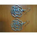 Rose Drop + Flower Earrings