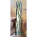 WW2 1944 40mm Mk4 British Bofors anti-aircraft shell, converted to drill round, then to trench art