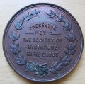 The Bell Medal presented by the Society of Miniature Rifle Clubs 1909 to 1930