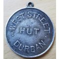 Very rare West Street Hut Durban identity ticket token (Hearns 658a)