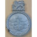 Vintage SA Navy Provost Naval Police Unit Cape cast metal badge