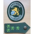 German Police Chief Constable rank epaulette + Bayerische Landespolizei arm patch