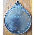 Large Cape Town Festival Season 1975 medal for 2nd Place Hobie 14 sailing