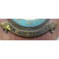 Rare Royal Air Force (RAF) Squadron 10 handpainted plaque queen`s crown
