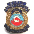 World Firefighters Games lot of 5 lapel pin badges - lot 1 of 2