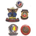 World Firefighters Games lot of 5 lapel pin badges - lot 2 of 2