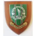 Natal Mounted Rifles plaque - rough but ready
