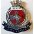Vintage Royal Navy submarine HMS Aeneas enamelled lapel badge
