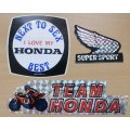Lot of 3 vintage Honda motorcycle advertising decal stickers