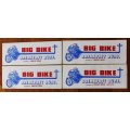 Lot of 4 vintage Big Bike Breakfast Runs Kingdom Riders motorcycle club decal stickers