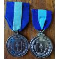 SWA Windhoek pair of 20- and 25-year long-service award medals