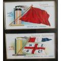 Ogden`s Cigarette Cards Flags and Funnels of Leading Steamship Lines 1906 full set of 50 - CV R4 000