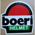 Vintage Boeri motorcycle helmet brand decal sticker