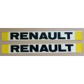 Pair of vintage Renault decal stickers