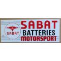 Vintage SABAT batteries Motorsport car decal sticker