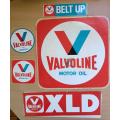 Lot of 6 vintage Valvoline motor oil decal stickers